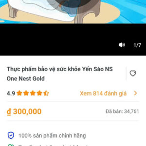 Thực phẩm bảo vệ sức khoẻ yến sào NS one Nest Gold