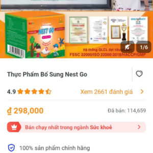 thực phẩm bổ sung Nest go