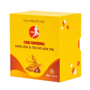 Nhân sâm và táo đỏ hoà tan
