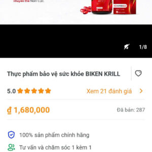 Thực phẩm bảo vệ sức khoẻ BIKEN KRILL