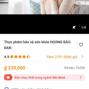 Thực phẩm bảo vệ sức khoẻ hoàng bảo đan