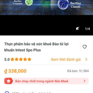 Thực phẩm bảo vệ sức khoẻ bào tử lợi khuẩn Intest Spo Plus
