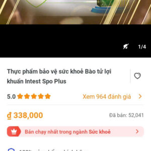 Thực phẩm bảo vệ sức khoẻ bào tử lợi khuẩn Intest spo plus