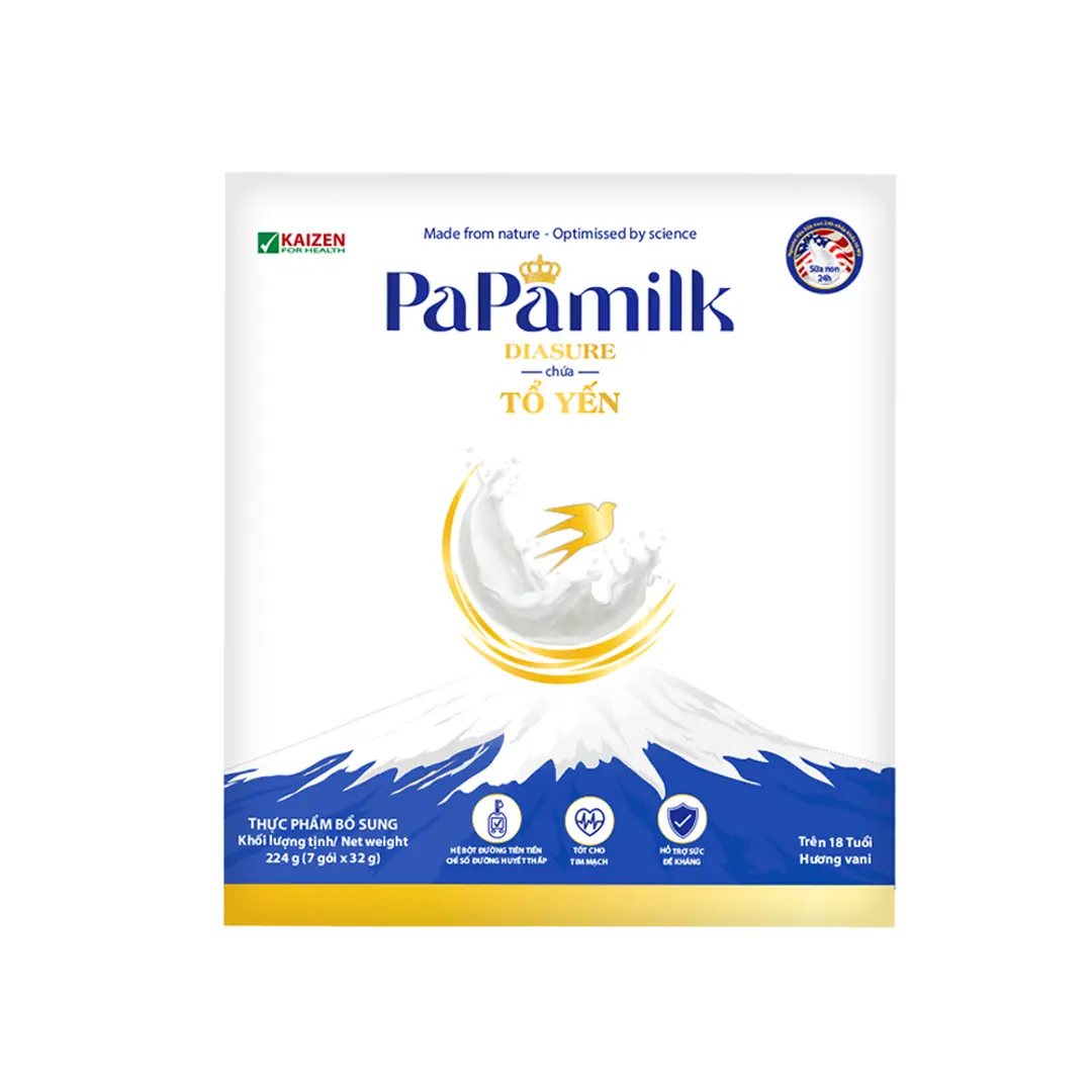 sua non to yen Papa milk Dia sure-danh cho me bau va nguoi tieu duong(24 goi...