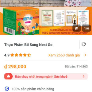 Thực phẩm bổ sung Nest go