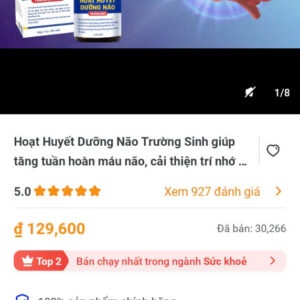 hoat huyet duong nao truong sinh giup tang tuan hoan nao,cai thien tri nho