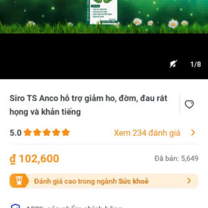 Siro TS Anco ho tro giam ho,dom,dau rat hong va khan tieng
