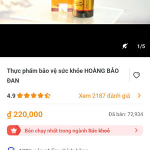 Thực phẩm bảo vệ sức khoẻ HOÀNG BẢO ĐAN