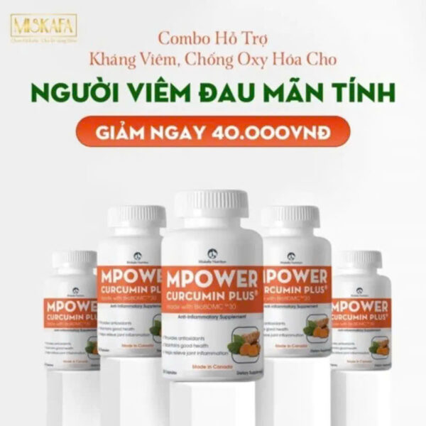 Com bo 05 hộp Mpower Curcumin Plus