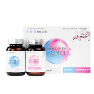 Bộ đôi viên uống đẹp da Sora-Cải thiện sạm nám,dưỡng sáng da(2 hộp /60 viên)