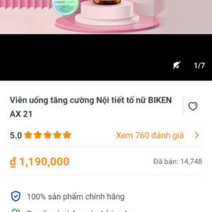 Viên uống tăng cường nội tiết tố nữ BIKEN AX21