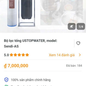 Bộ lọc tổng USTOPWATER ,model :Sendi-AS