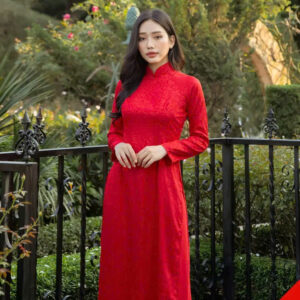 Set Áo dài Gấm hoa thiên ân