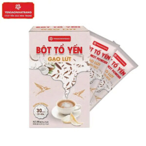 Bột tổ yến gạo lứt  ( 20 gói  x10 gói  )