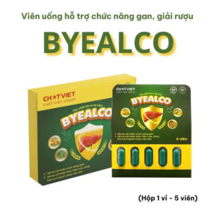 Thực phẩm bảo vệ sức khoẻ  ByeALco  (hộp 1 vỉ x 5 viên )