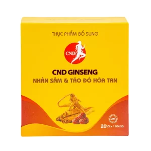 Nhân sâm và táo đỏ hoà tan