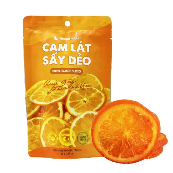 Cam lát sấy dẻo Nonglamfood-túi 45g