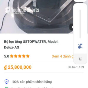 Bộ lọc tổng USTOPWATER ,Model:Delux-AS
