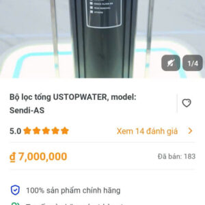 Bộ lọc tổng USTOPWATER,model :Sendi-AS