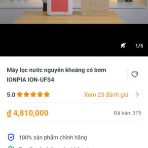 Máy lọc nước nguyên khoáng có bơm IONPIA ION-UFS4