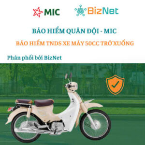 BH TNDS xe máy 50cc trở xuống MIC