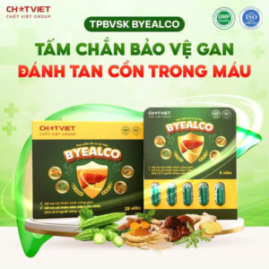 Thực phẩm bảo vệ sức khoẻ ByeALco  (hộp 5 vỉ   x  5 viên )