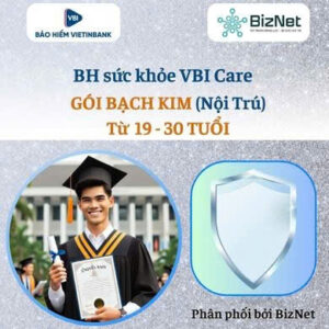 BH sức khoẻ VBI Care VBI BẠCH KIM19-30 tuổi   (nội trú)