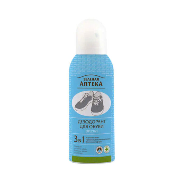 Xịt khử mùi giày Zelenaya Apteka-Effective 3 in 1 (150 ml)