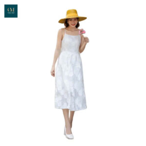 Đầm 02 dây trắng kem Joyce