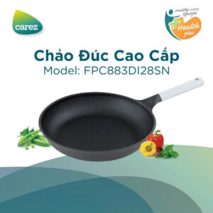 Chảo nhôm đúc nguyên khối CAREZ FPC883DI28SN Kích cỡ 28cm
