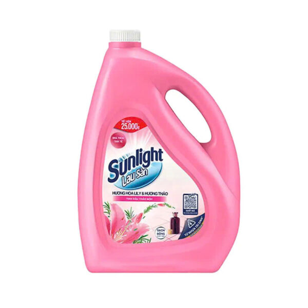 Nước lau sàn Sunlight hương hoa lily can 3,6kg