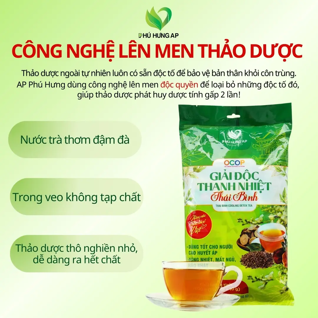 TRà thải độc thanh nhiệt thái bình 1 kg