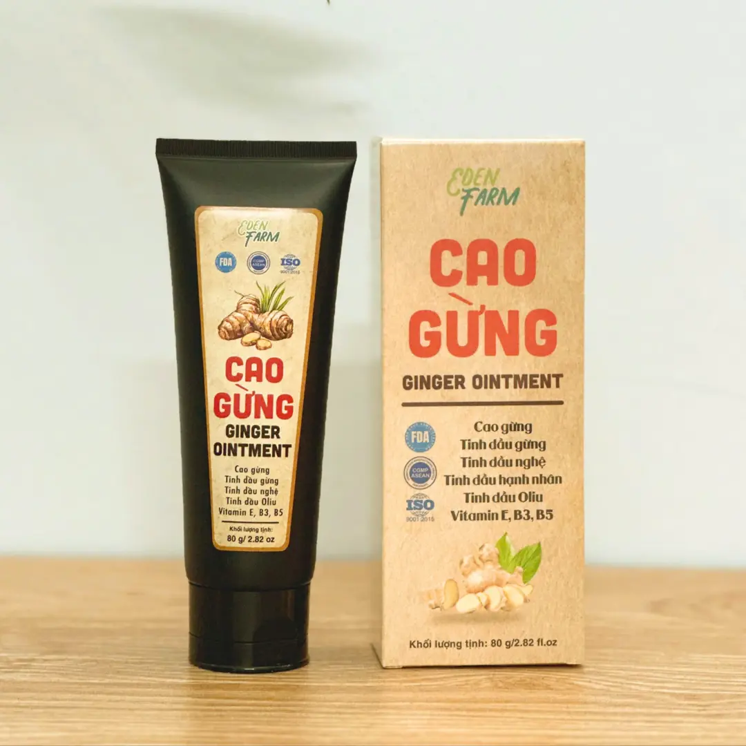 Cao gừng E DEN farm hỗ trợ nhức mỏi xương khớp ,giữ ấm cơ thể ,giảm mỡ bụng
