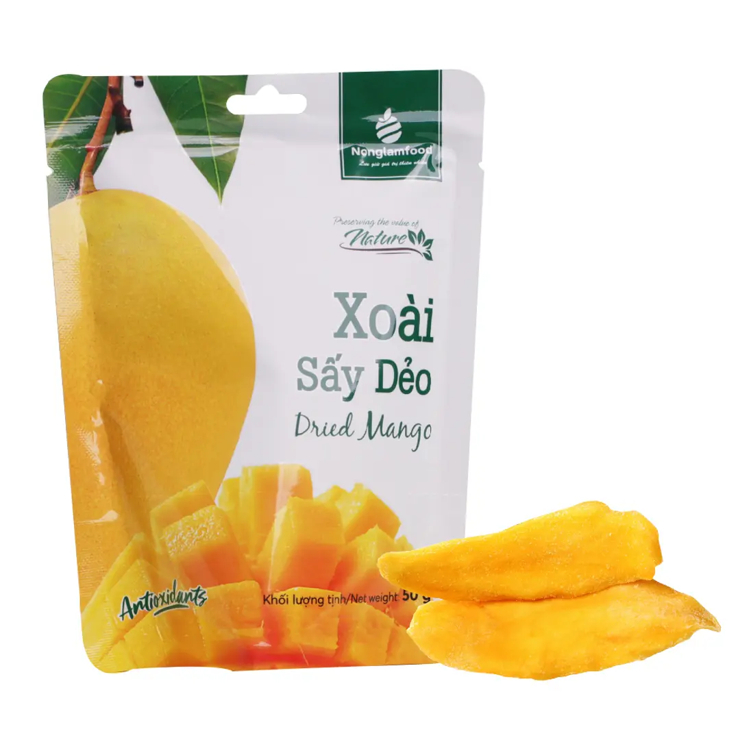Xoài sấy dẻo Nonglamfood-Túi 50gr