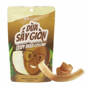 Dừa sấy giòn NONGLAMFOOD -túi 45g