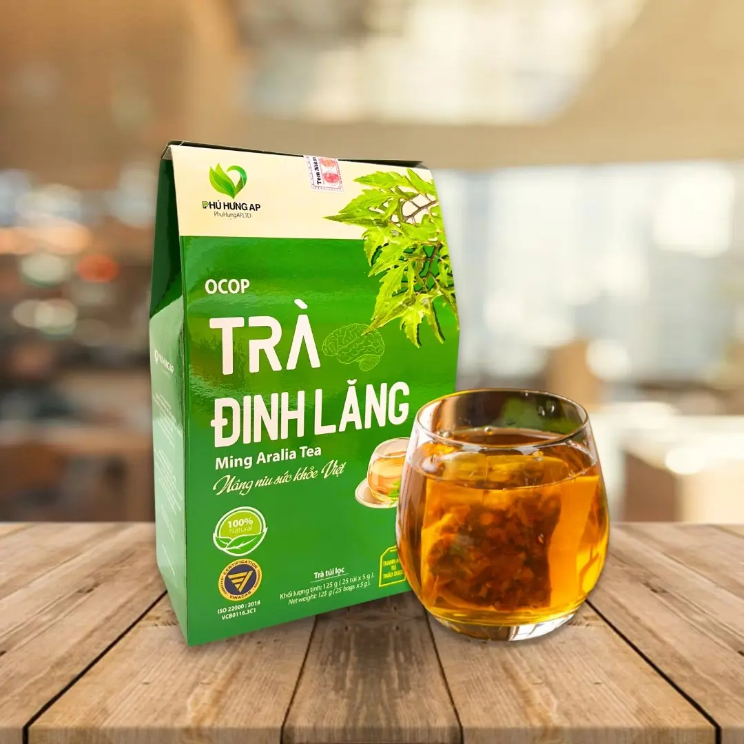 Trà đinh lăng Hỗ trợ bổ não AP Phú hưng