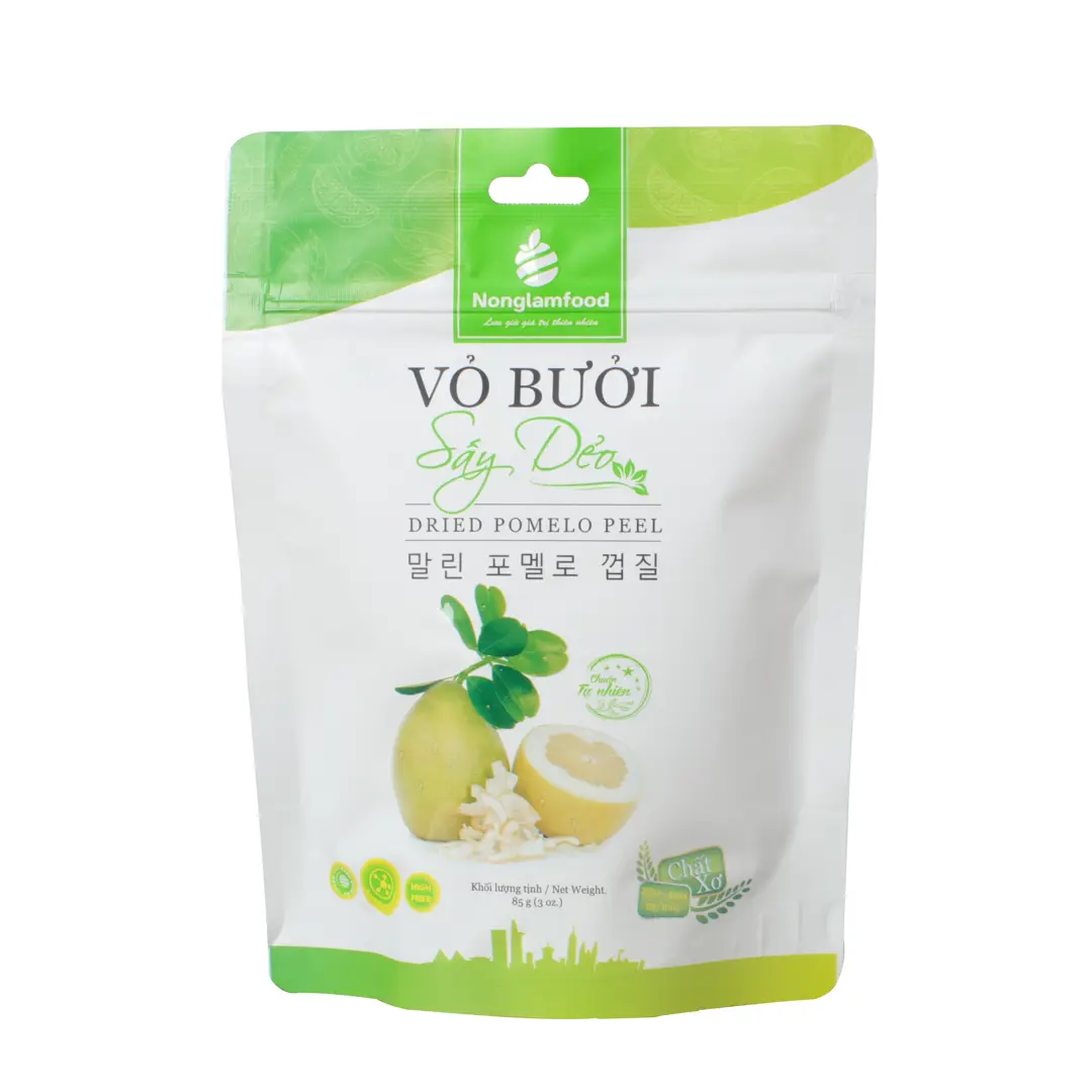 Vỏ bưởi sấy dẻo Nonglamfood túi 85gr