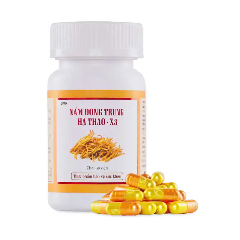Thực phẩm bảo vệ sức khoẻ nấm đông trùng hạ thảo-x3