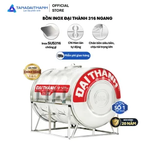 Bồn Inox 316 Đại thành 1.500N ĐK  1170 ,chỉ bán tại khu vực miền nam