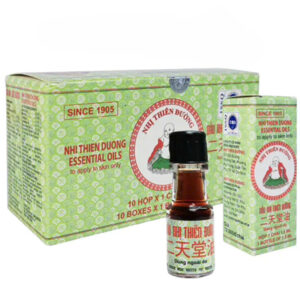 Dầu gió nhị thiên đường   ( hộp 10 chai )