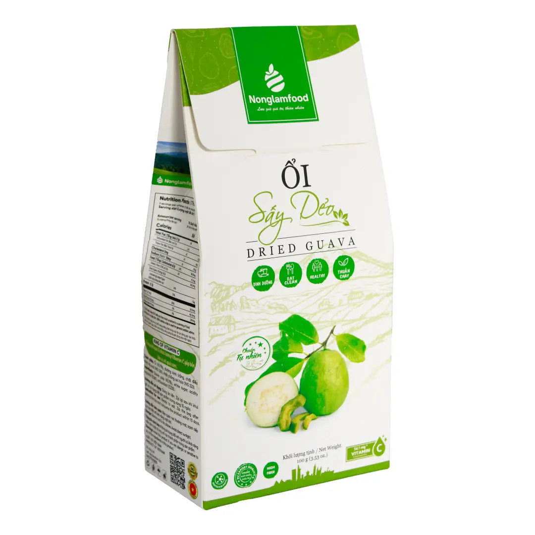 Ổi sấy dẻo Nonglamfood-Hộp 100gr