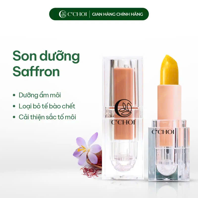 Son dưỡng Saffron C'choi không màu