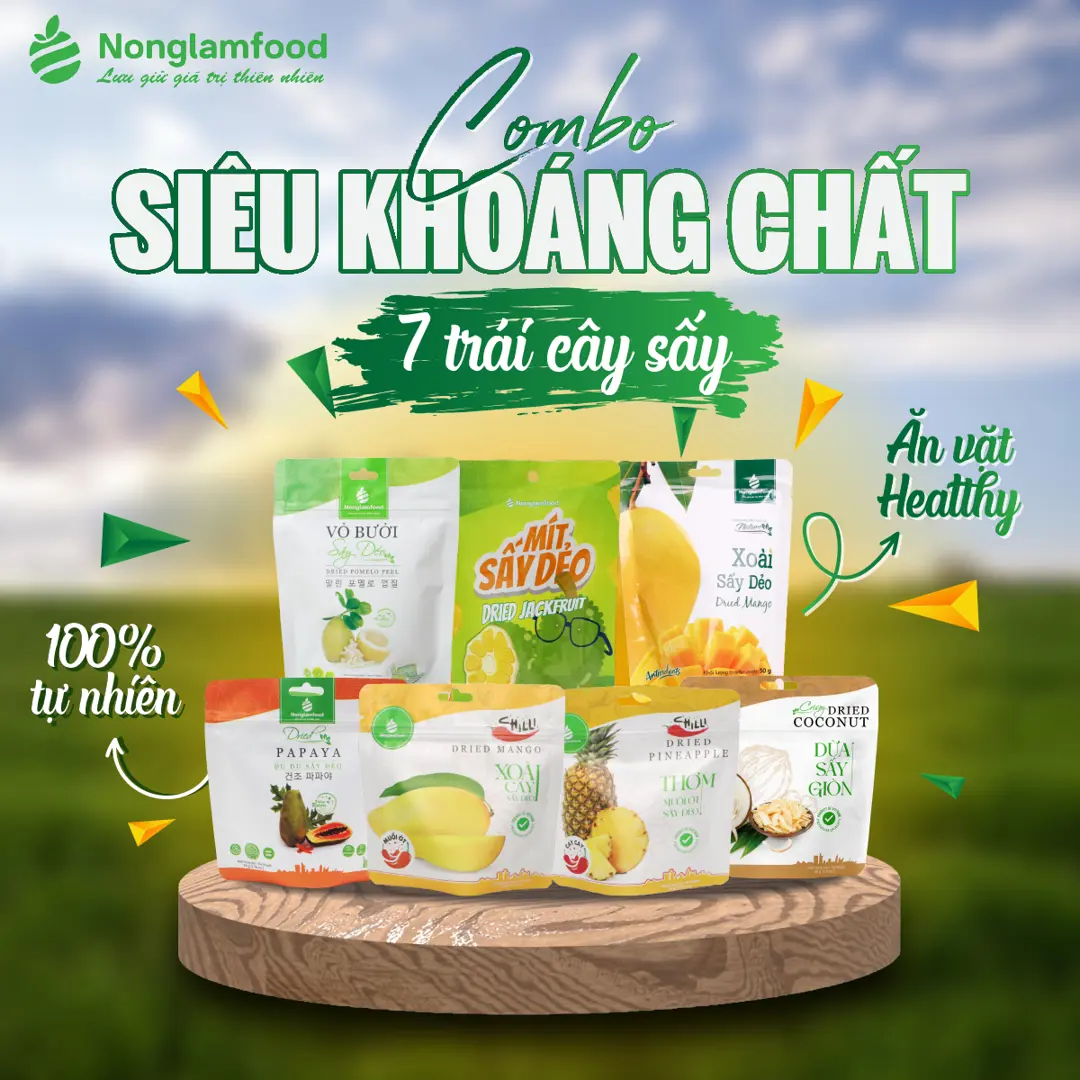 Set siêu khoáng chất NLF-7 loại trái cây sấy