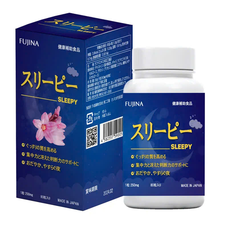 Viên uống hỗ trợ ngủ ngon Sleepy Fujina (hộp 80 viên )