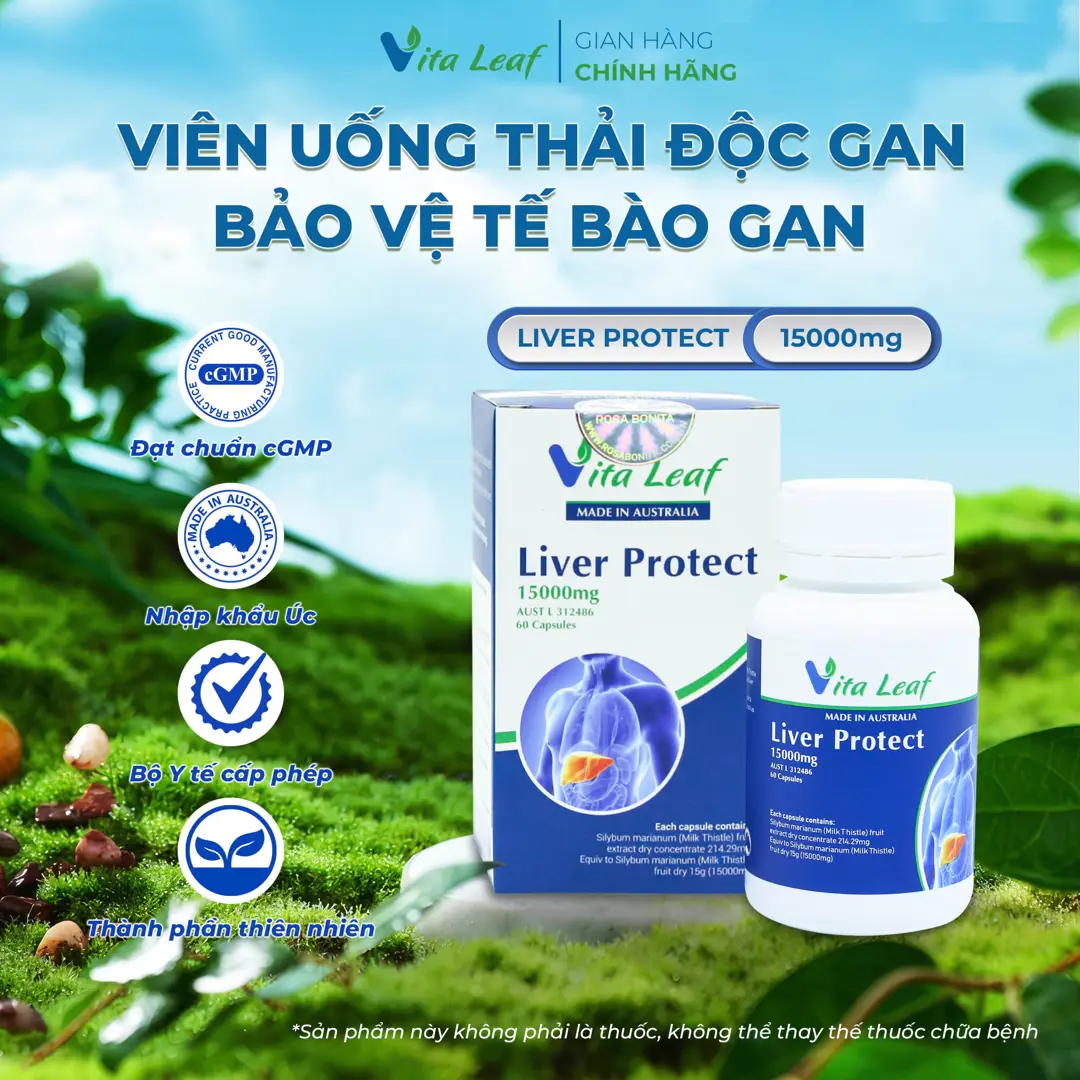 Viên uống liver protect 1500mg-Bảo vệ và duy trì chức năng gan