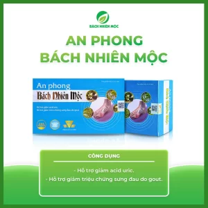 TPBVSK an phong Bách nhiên Mộc hỗ trợ giảm acid uric  ,Giảm sưng đau do gout ( hộp 60 viên...