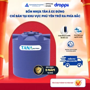 Bồn nhựa tân Á  1500L  EX-bồn đứng  (phân phối từ bình định trở ra bắc  )