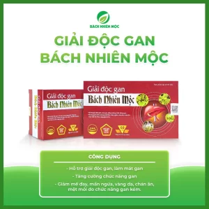 TPBVSK Giải độc gan Bách nhiên Mộc hỗ trợ giải độc gan ,mát gan(hộp 30 viên )