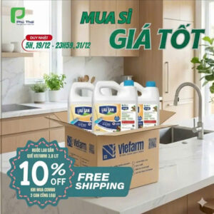 Nước lau sàn sả chanh VIEFARM 3,8 lít