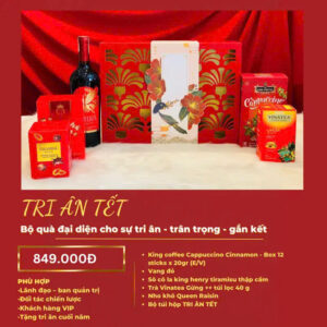 Hộp quà tết 2026 -TRI ÂN TẾT  (kèm túi)